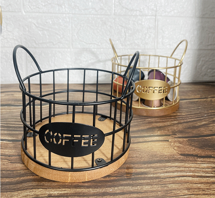 1 Piece Quantity Indoor, Banquet Occasion Casual Classical Solid Color Iron Coffee Basket