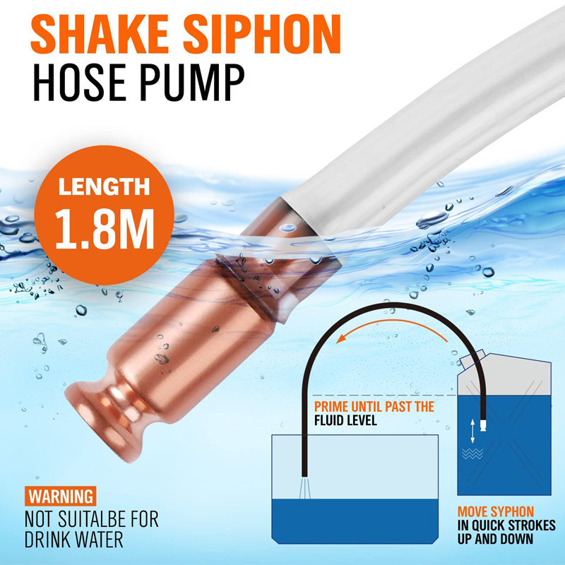 Car Oil Pump Shakes to Pump Water and Urea, Magic Tool for Large Trucks, Urea Pipe, Pure Copper Diesel Self-Priming Manual