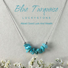 跨境wish亚马逊爆款时尚欧美新品绿松石吊坠项链百搭精美饰品批发