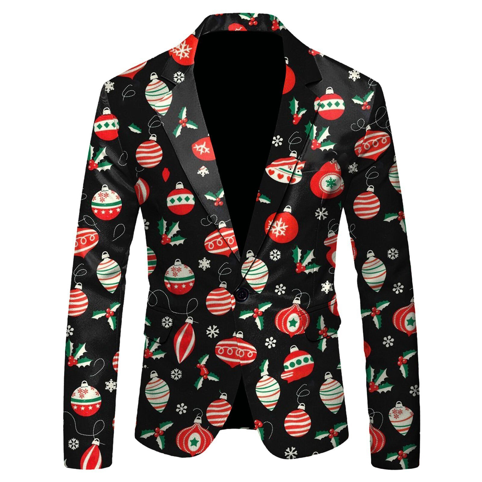 Comercio exterior europeo y americano nuevo estilo 2024 nueva moda casual letras navideñas chaqueta de traje para hombre WL008