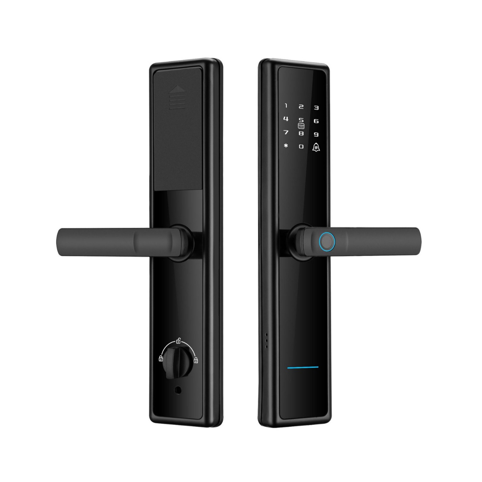 Cerradura inteligente con huella digital wifi de un solo toque, fabricante de origen, para casa, hotel, B & B, aplicación antirrobo, contraseña remota