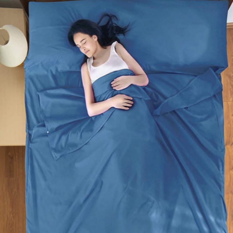 Factory wholesale thin portable ultra-light adult Korean cotton sleeping bag Hotel Hotel quilt cover anti-dirty travel sleeping bag