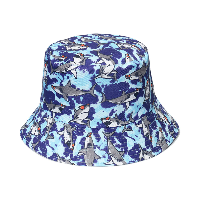 Bucket Hat Hats Type Casual, Holiday Occasion Unisex Cute Streetwear Dolphin Flat Eaves Bucket Hat