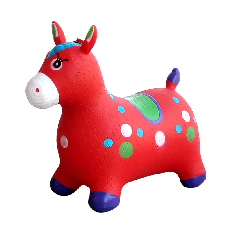 Inflatable pony, toy for jumping, increased thickness