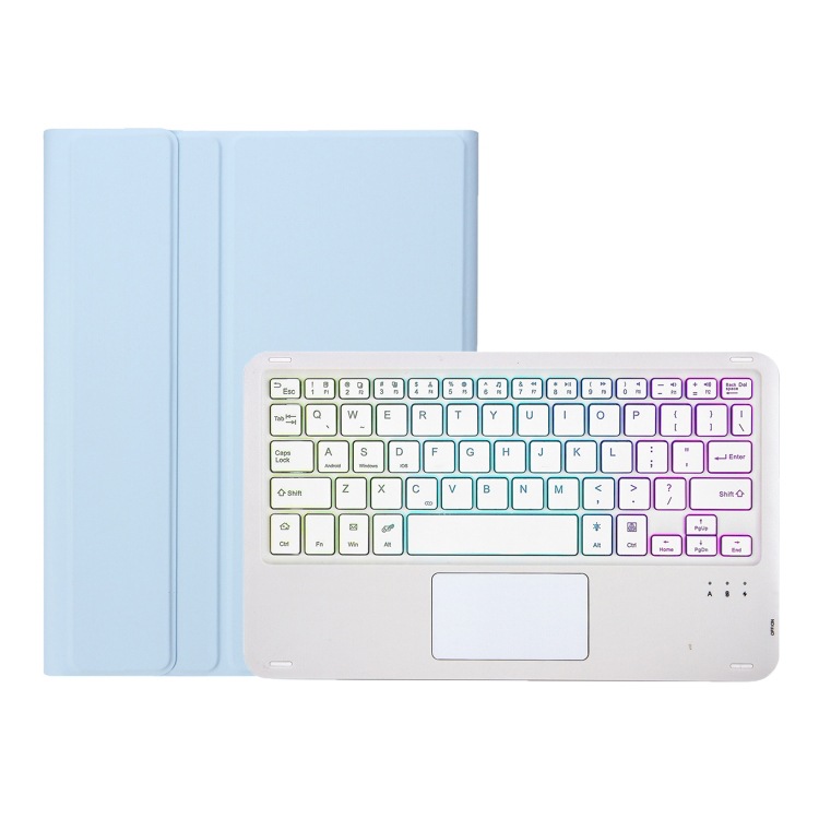 A09B-AS bolígrafo TPU color caramelo con retroiluminación táctil Bluetooth cubierta de teclado para Samsung Galaxy Tab A9 + X210 / X215 /