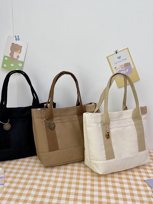 Verano nuevo bolso de lona japonés bolso de dama bolso de gran capacidad bolso de moda versátil bolso de moda casual