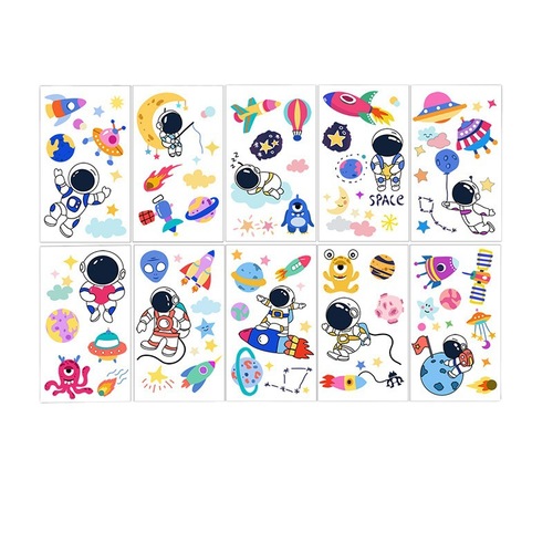 ins style waterproof cute watch small fresh children cartoon tattoo sticker set arm face sticker wholesale