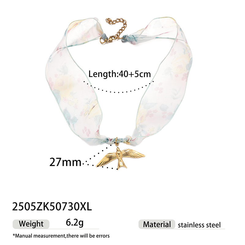 TENA Europa y América moda transfronteriza bufandas de seda collar de estrellas de mar nicho joyas de estilo vacacional joyas mujeres al por mayor image 7