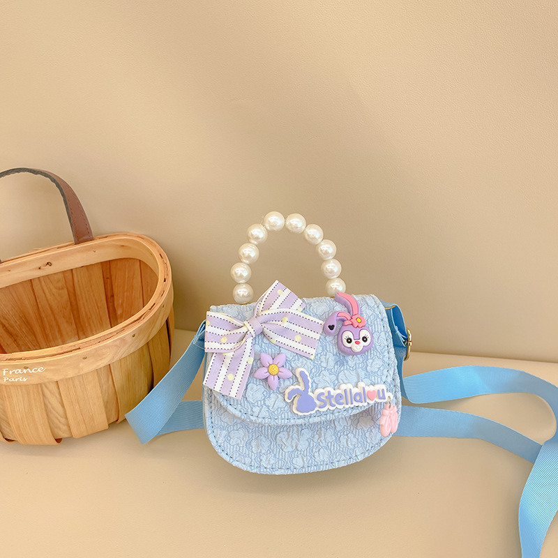 Nuevo bolso de los niños lindo pequeña flor exquisito mini monedero moda princesa bolso de estilo occidental bolsa de mensajero