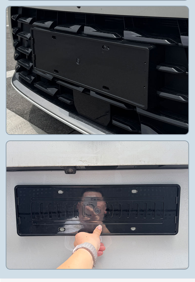 Suitable for 2026 Trumpchi E8 New Energy License Plate Frame, New Energy Full-Edge License Plate Frame, Green Plate New Regulations License Plate