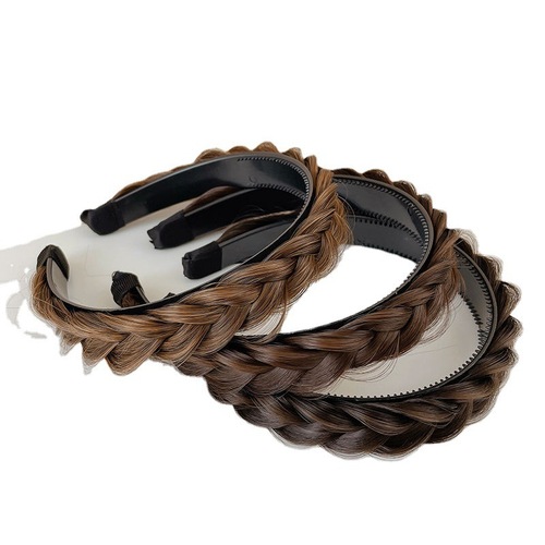Fishbone braided hairband for women, braided hairpin, one-piece braided wig, hairpin, high skull headband, headband, headband