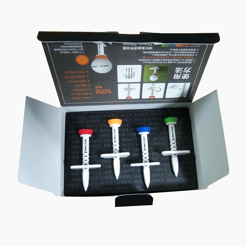 MELELINKS marca Fuente fabricante en stock TEE Bola de uñas bandeja de Golf Caja de regalo suministros de golf transfronteriza