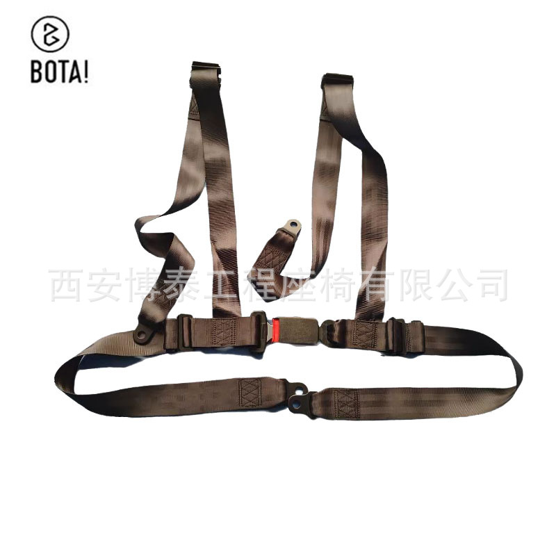 Cinturón de seguridad del asiento del automóvil de bloqueo de emergencia principal y auxiliar cinturón de seguridad de cuatro puntos flexible