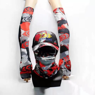 戶外釣魚帽子 面巾 袖套 魔術頭巾 戶外騎行套裝 釣魚套裝 漁具