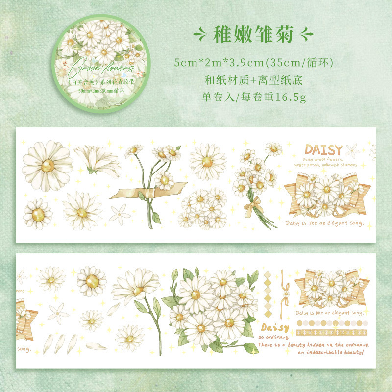 Baihui incluye cinta adhesiva de la cuenta de mano de encaje paisajístico pegatinas de la cuenta de mano adorable decoración del marco de la tarjeta Go