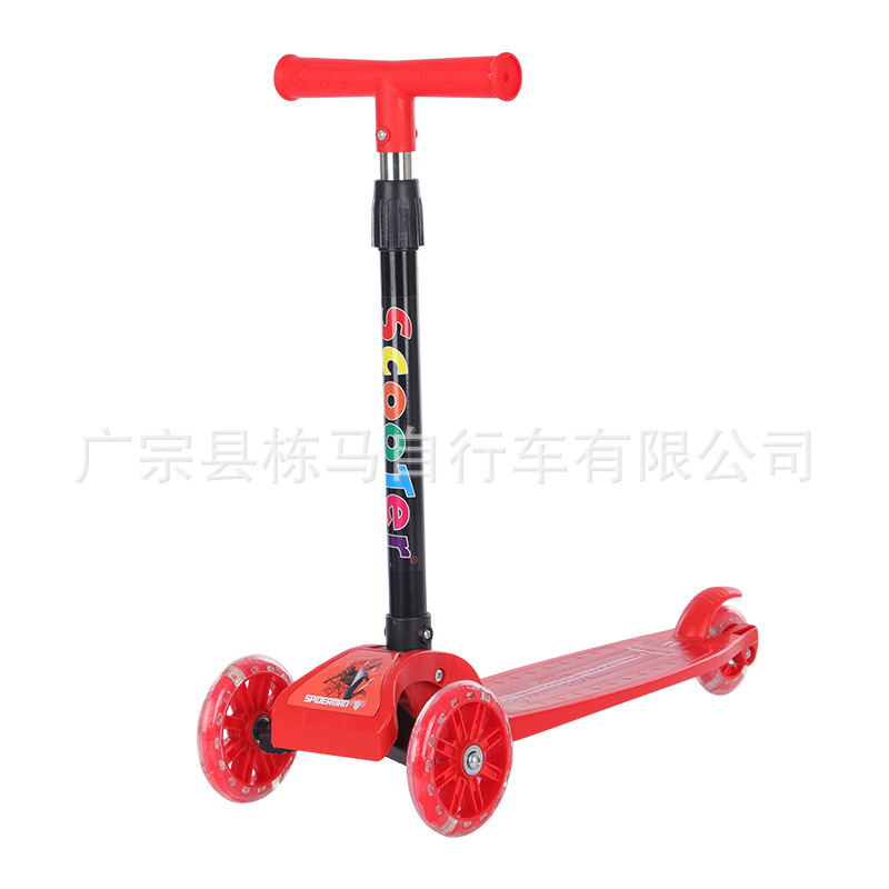 Scooter para niños de 1 a 5 años de edad, un botón plegable puede deslizarse, bebé deslizante, caminante deslizante, monoplaza, coche de alta altura, elevación