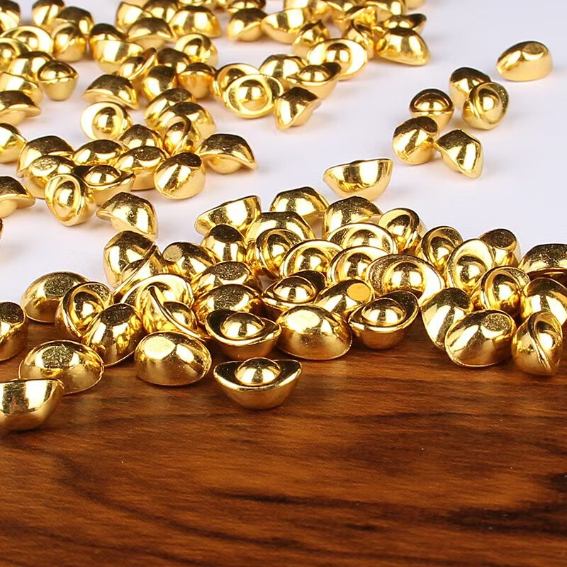 Factory wholesale simulation mini gold gold ingot sand gold solid small gold ingot melon seeds cornucopia decorative ornaments Factory wholesale simulation mini gold gold ingot sand gold solid small gold ingot melon seeds cornucopia decorative ornaments