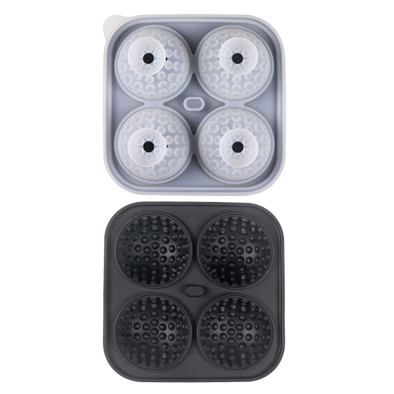 Amazon bandeja de hielo de silicona caliente de golf hockey sobre hielo de 4 piezas de béisbol fabricante de hielo Star Wars Ice Cube fábrica de moldes