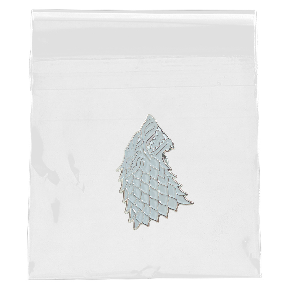 Game of Thrones Ice Wolf Brooch, A Song of Ice and Fire Badge, Backpack Accessory Pin, Decorative Gift