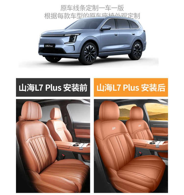 2026 New Model Jietu Shanhai L7 Plus Seat Covers for Five-Seater Vehicles, Full Coverage Car Seat Cushions