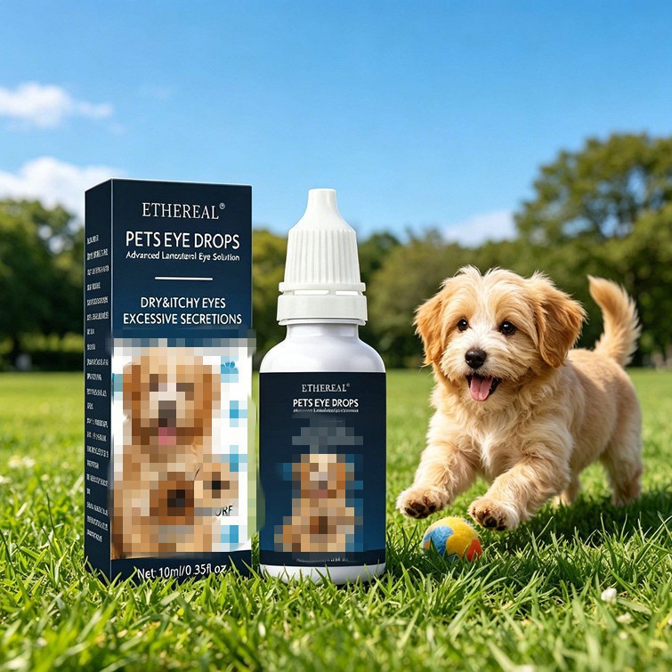 Pet Eye Drops for Cats and Dogs to Remove Tear Stains, Relieve Eye Itching, and Gently Cleanse