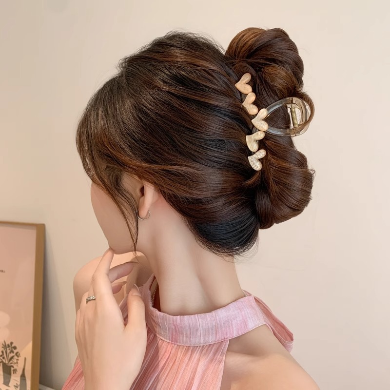 Cantidad de cabello menos agarrar clip de cabello de tiburón tamaño medio clip de cabello de alta sensación pin de cabello tocado 2025 nuevo