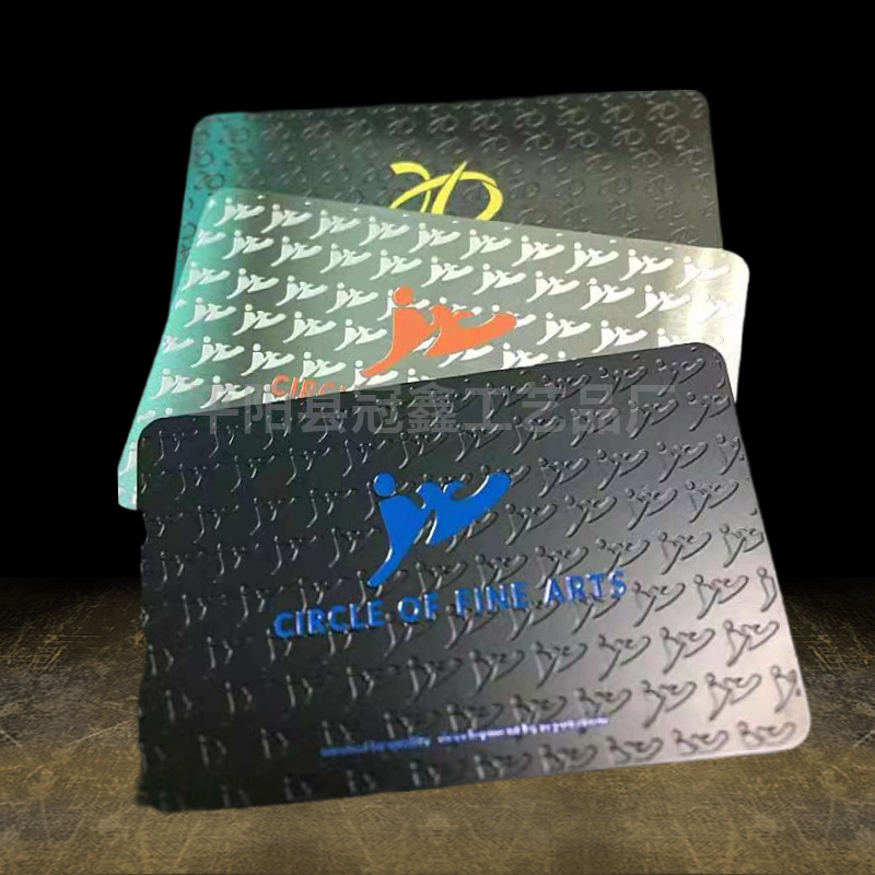 【可自定LOGO 质量保障】厂家供应腐蚀镂空金卡 双色金卡 贵宾卡