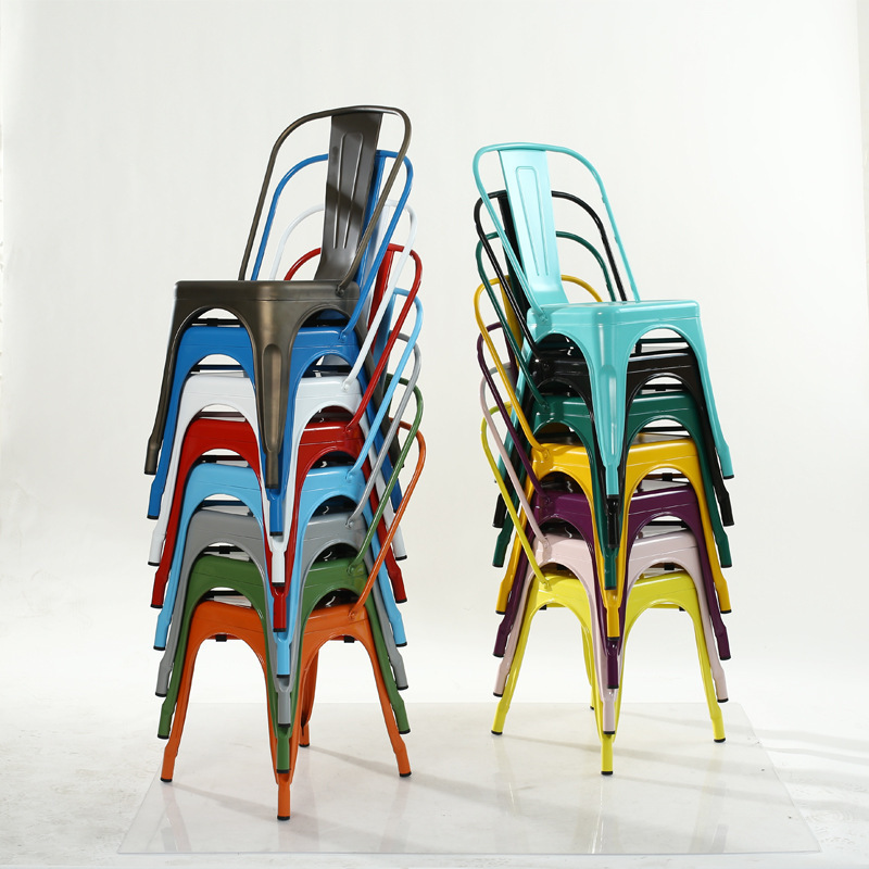 Scandinavian Wrought Iron Chair French Navy Dining Chair Iron Leather Designer Cafe Chair Creative Industrial Retro Armchair Scandinavian Wrought Iron Chair French Navy Dining Chair Iron Leather Designer Cafe Chair Creative Industrial Retro Armchair