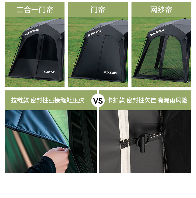 Blackdog Outdoor Pentagonal Quick-Open Canopy Outdoor Tent Camping Sunshade for Lazy People
