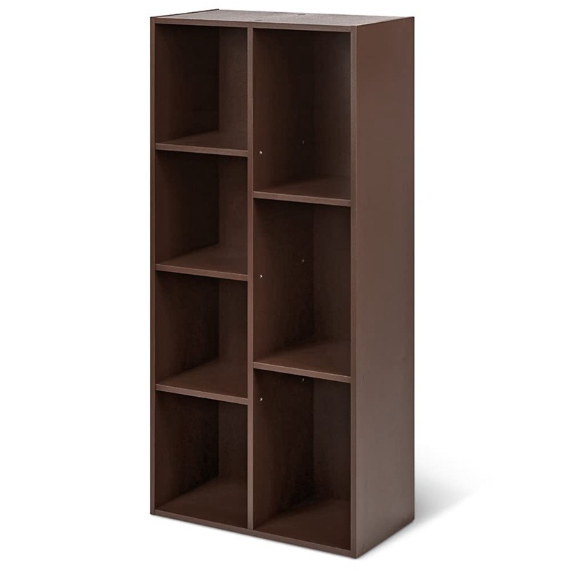 Estantería estantería de piso gabinete de celosía sala de estar vitrina estante de almacenamiento casa armario de múltiples capas estantería de madera