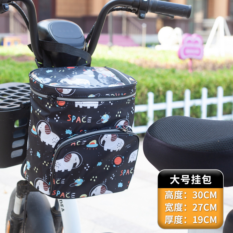 ✅ 電気自動車吊り下げバッグ大型バッテリー車防水フロント収納バッグ大容量収納バスケットヘルメット収納|undefined