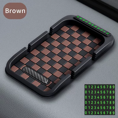 Anti-slip mat Dashboard Parking Sign - default-black-brown-brown-bear-for-other-car-models-please-leave-a-message-in-the-remarks