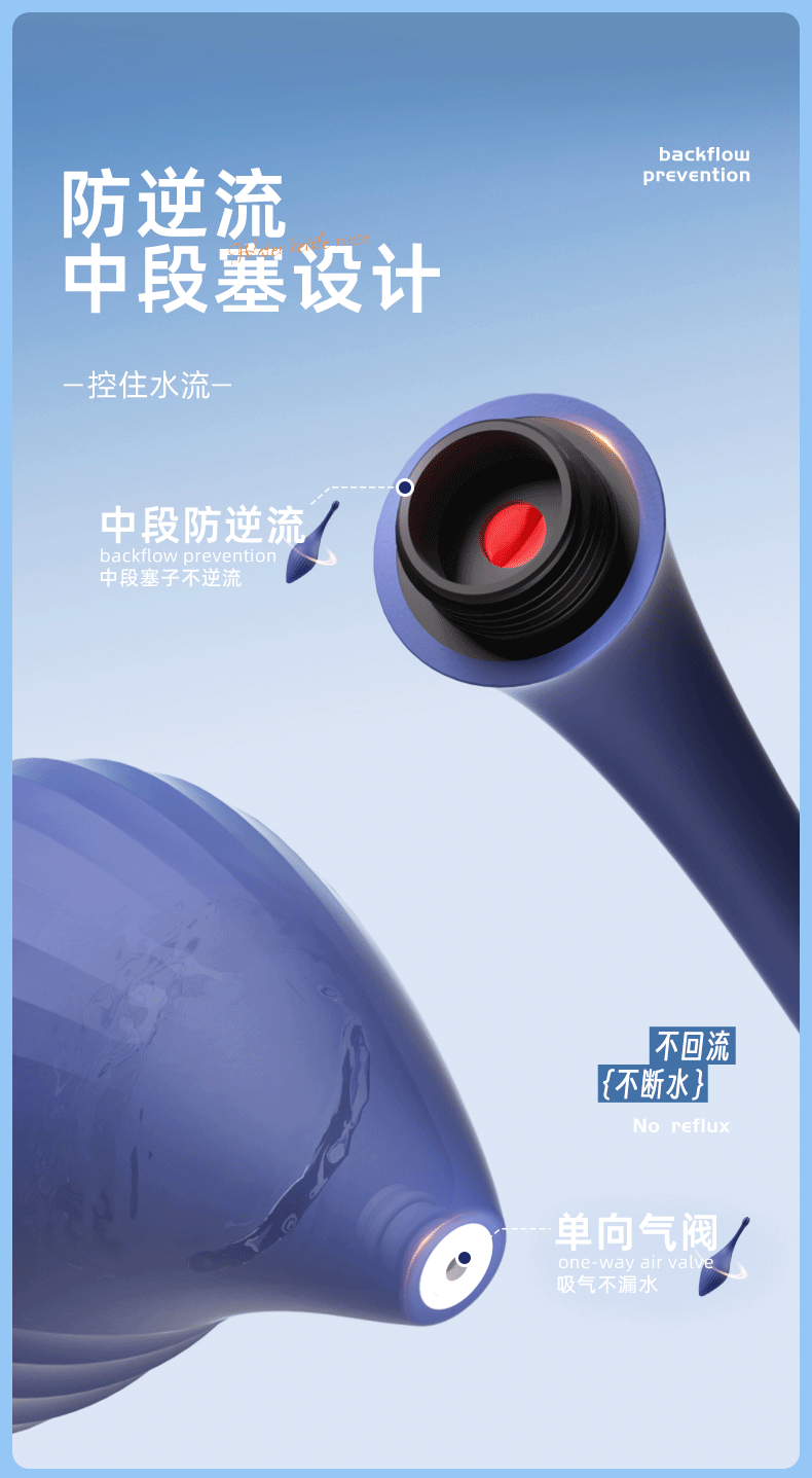 Swan Anal Irrigator with Five-Direction Nozzle, Deep Clean and Backflow Prevention — detail image 9