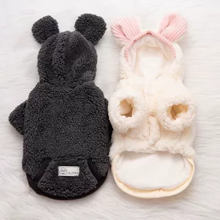 狗狗衣服秋冬保暖加绒外套猫咪衣服泰迪比熊小型犬宠物服饰批发