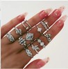 Fashionable set from pearl, ring, suitable for import, boho style, light luxury style