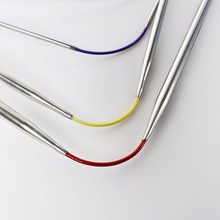 DIY编织工具针飞鸟手工针环形毛线针cm不锈钢短款空心23跨境