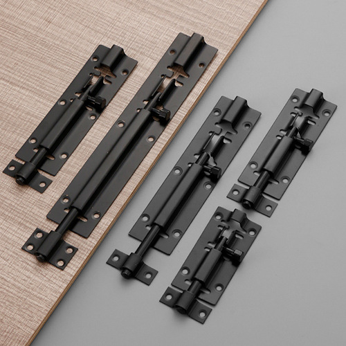 304 stainless steel Chinese latch room door bolt wooden door anti-theft lock bathroom safety buckle exposed door buckle