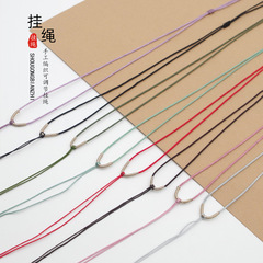 Simple Style 1.5mm Hand-woven Necklace Cord Jade Jewelry Emerald Jewelry Honey Amber Cord Choker Necklace Adjustable Lanyard