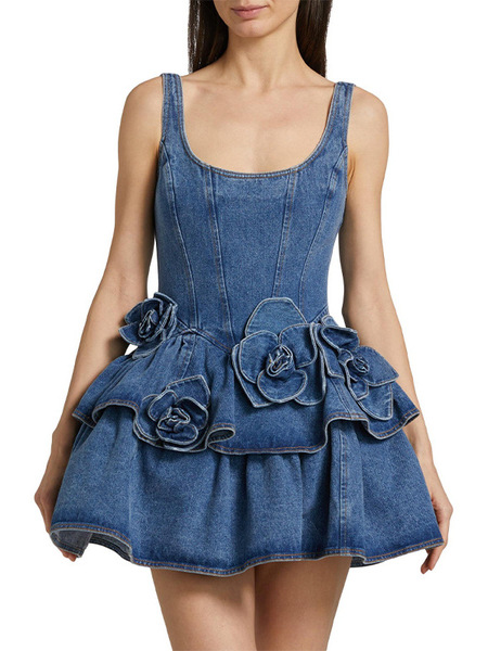 denim slip dress
