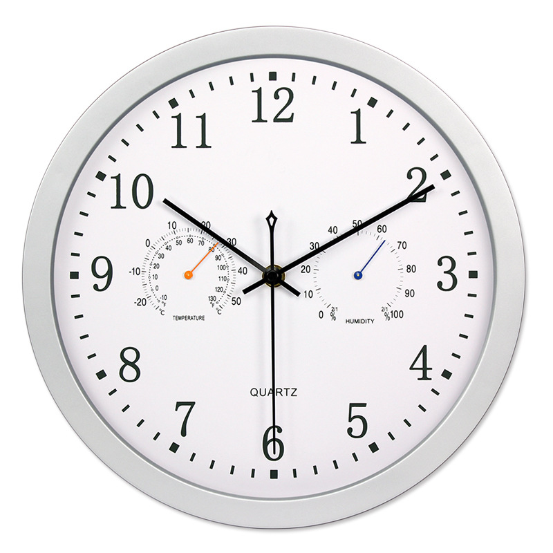 Higrómetro de suministro transfronterizo Reloj de pared moderno minimalista sala de estar mudo reloj decorativo Reloj de pared