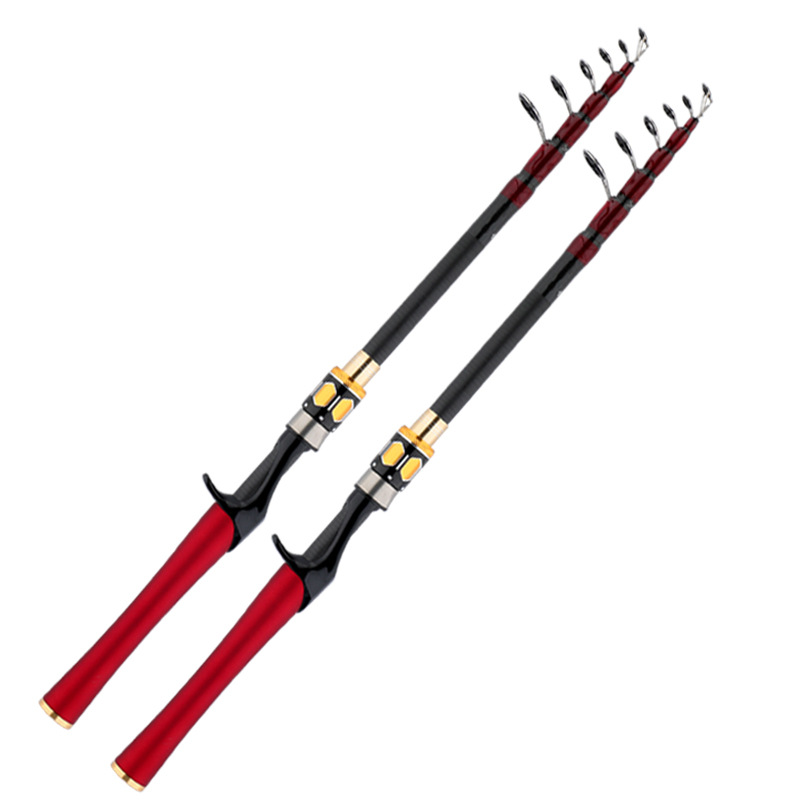 跨境批发鱼竿路亚竿碳素伸缩马口竿钓鱼竿1.8/2.1/2.7米抛竿海竿|ms