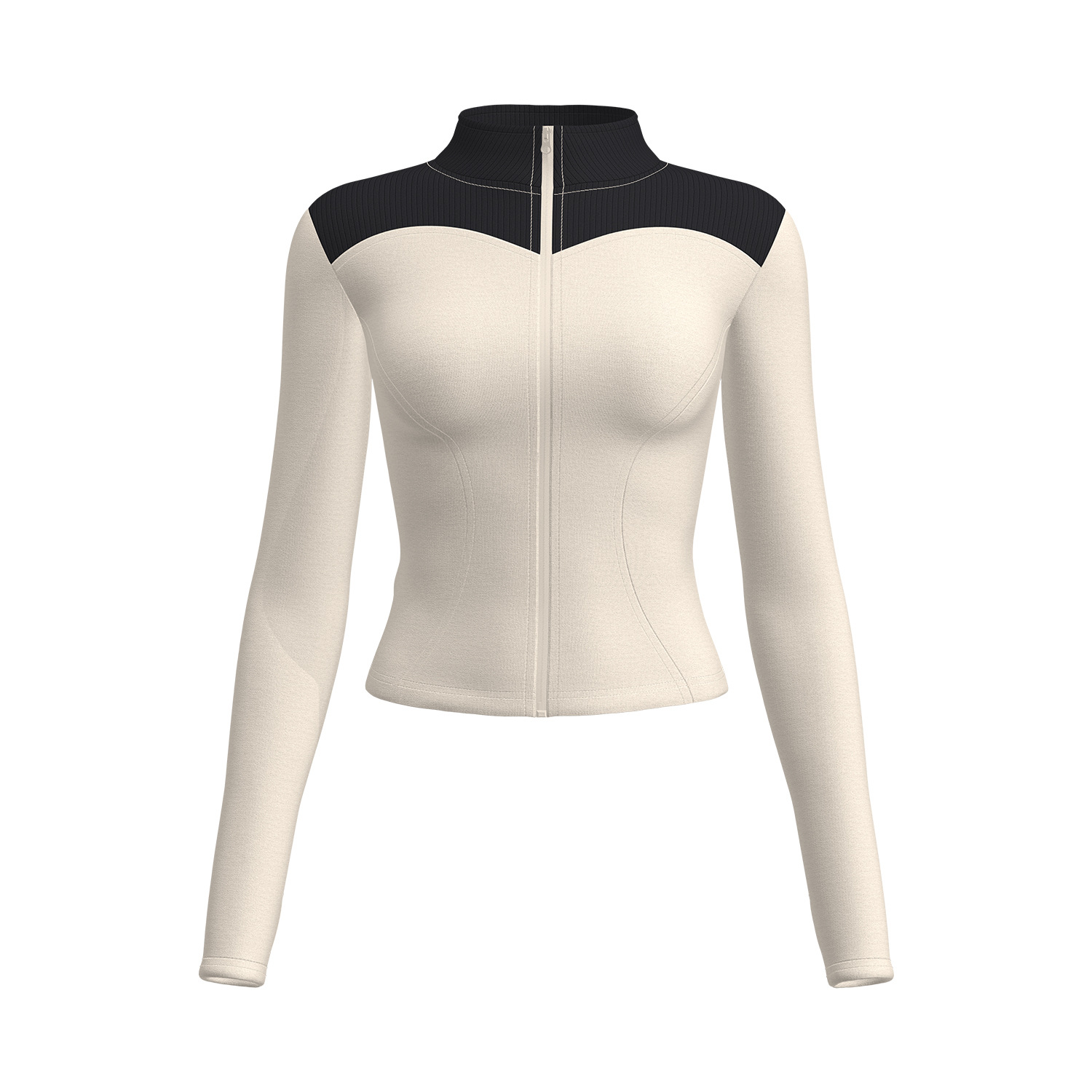 Juyitang nuevo producto deportivo de manga larga para mujer, delgado y ajustado, ropa de yoga, chaqueta deportiva de fitness para correr