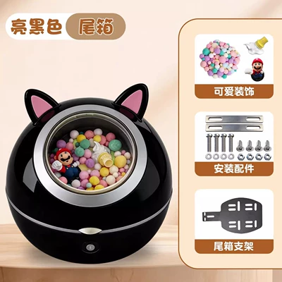 Suitable for Space Capsule-Style Trunk – Electric car tail box - glossy-black-trunk-three-dimensional-sticker-decoration-bracket-tail-box