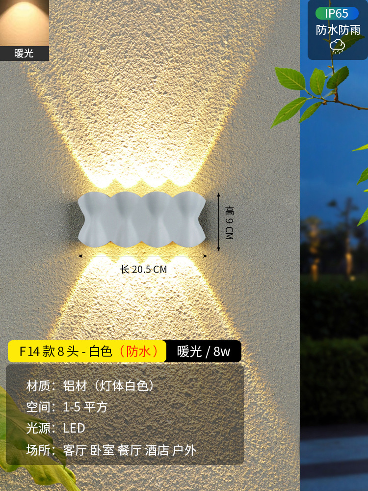 F14-8 head-White-8W-warm 빛 [새로운 뜨거운 판매]