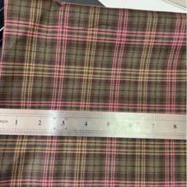 现货TR格子布料斜纹色织200g衬衫面料西装外套学院日韩半裙英伦风