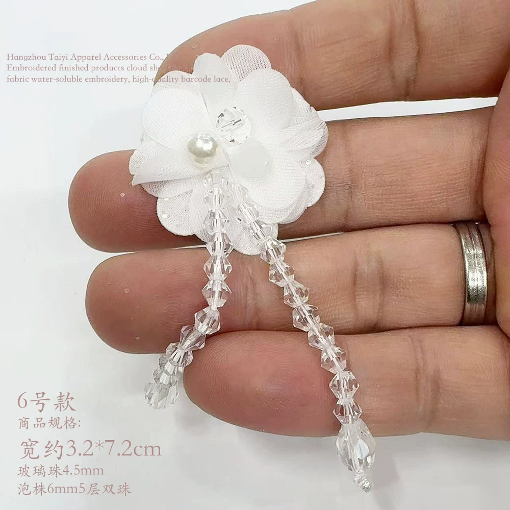 Новые кружевные сетчатые пряжи кружева ручной работы бусы DIY новые сладкие милые рубашки девушки жемчужные цветы