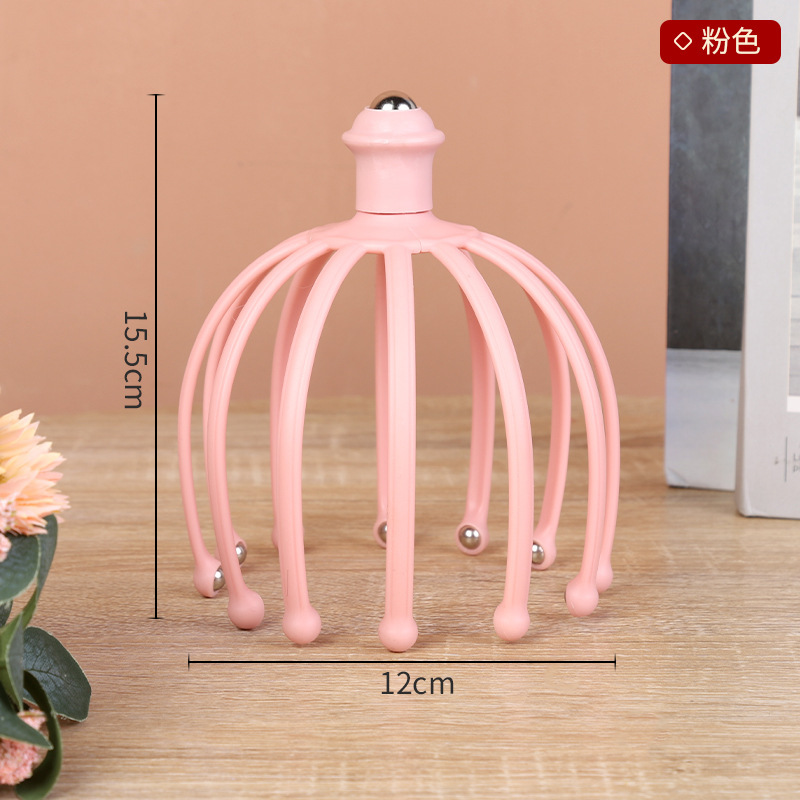 12個の頭皮マッサージ器、頭皮用スチールビーズマッサージ器、スチールビーズローラー、臨沂旭軒日用品、快適|undefined