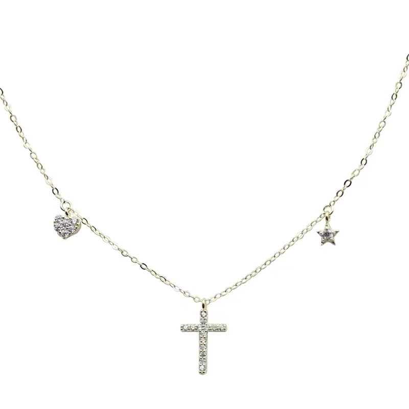 cross heart necklace design 5
