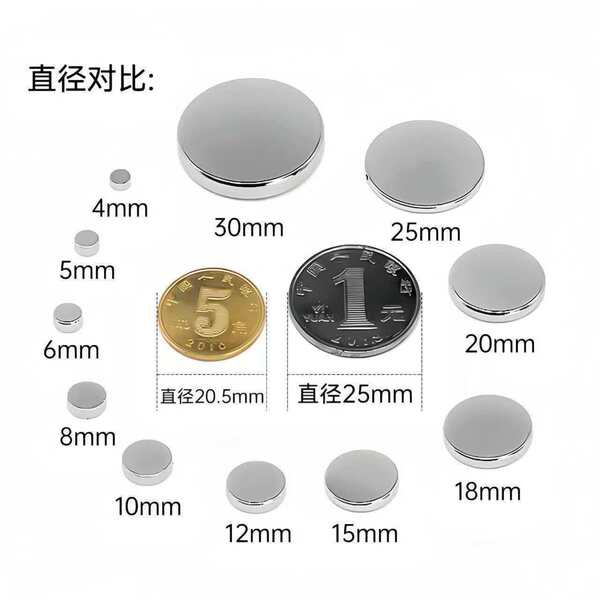 Round strong magnet