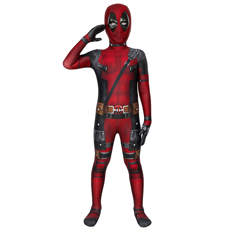 Halloween Marvel Big Red Deadpool Tight Body Dress Up Deadpool COS Dress Up Halloween Marvel Big Red Deadpool Tight Body Dress Up Deadpool COS Dress Up